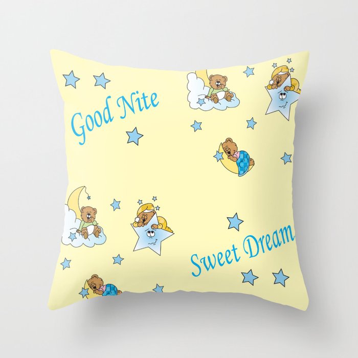 Good Night Sweet Dreams Throw Pillow By Donnasiegrist Society6