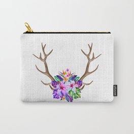 Floral Horn Carry-All Pouch