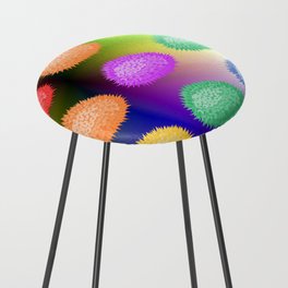 Colorful Jack Fruit on an Abstract Background Counter Stool