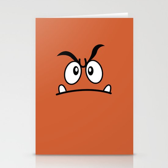 Minimalist Goomba Stationery Cards