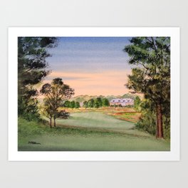 Hamilton Farm Golf Club Highlands Course 18th hole Art Print