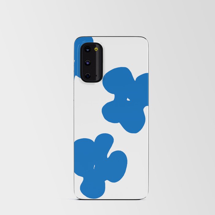 blue flowers Android Card Case