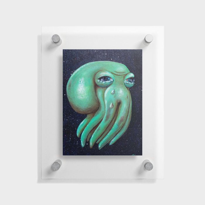 The one who cry- Octopus nro 5 Floating Acrylic Print