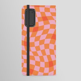 Summer marmalade love gingham checker pattern Android Wallet Case