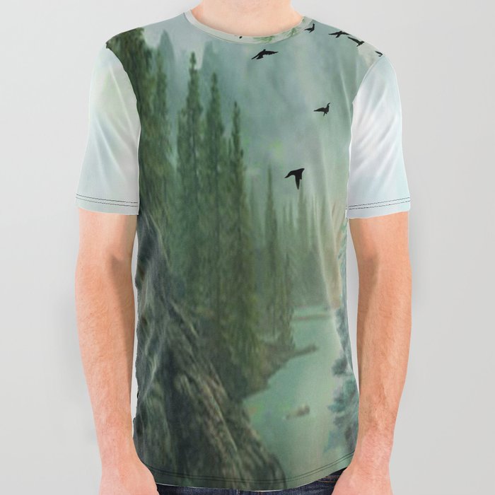 Mountain Morning 2 All Over Graphic Tee