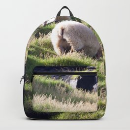 Watercolor Sheep, Domestic Sheep 12, Heimaey, Iceland Backpack | Horn, Ewe, Carlsonimagery, Sheep, Nature, Digital, Photo, Wildlife, Estes, Park 