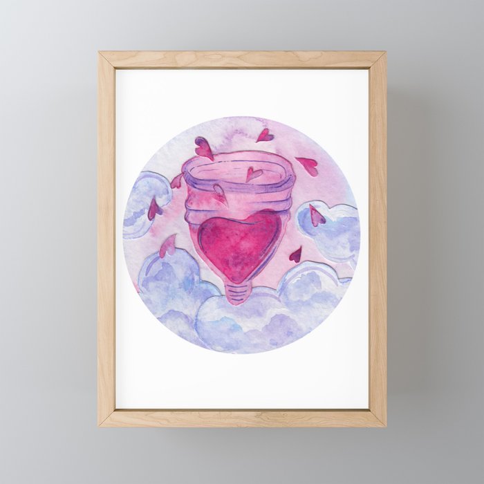 Menstruation is life Framed Mini Art Print