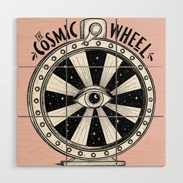 The Cosmic Wheel Wood Wall Art
