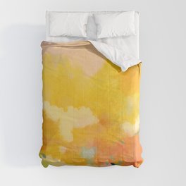 abstract spring sun Comforter