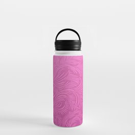 PURPLE DAMASK LEAF BACKROUND. Water Bottle