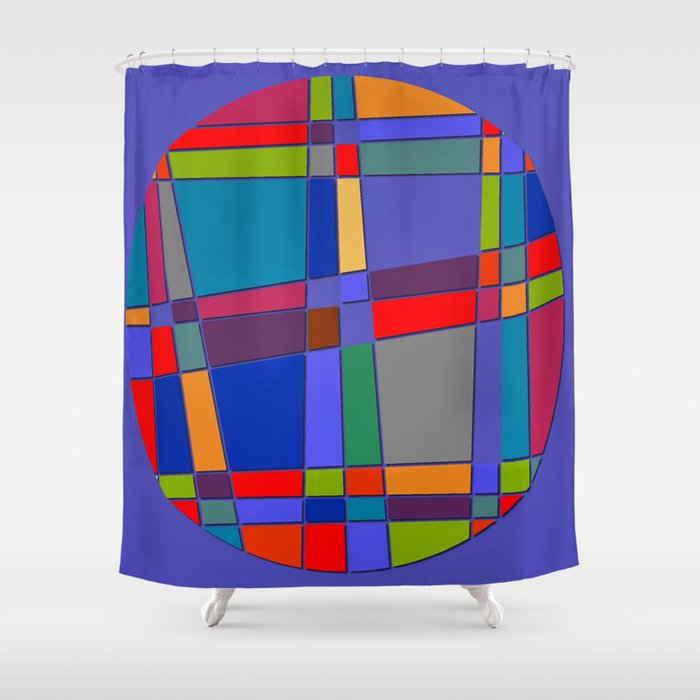 Abstract #68 Shower Curtain