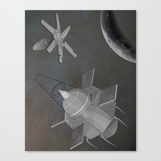 To the Moon and back Canvas Print