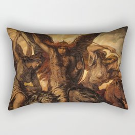Valkyries, 1871 by Elisabeth Jerichau-Baumann Rectangular Pillow