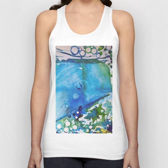 Ice Caps, Ice Bubbles, Environment Unisex Tank Top