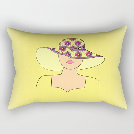 Portrait Of Fashion Rectangular Pillow
