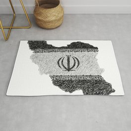 Iran Tehran Area & Throw Rug