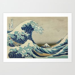 The Great Wave off Kanagawa Art Print