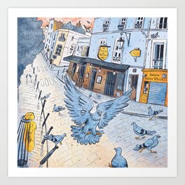 Montmartre Morning Art Print