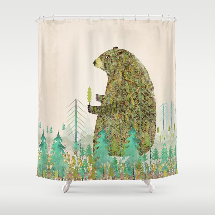 the forest keeper Shower Curtain