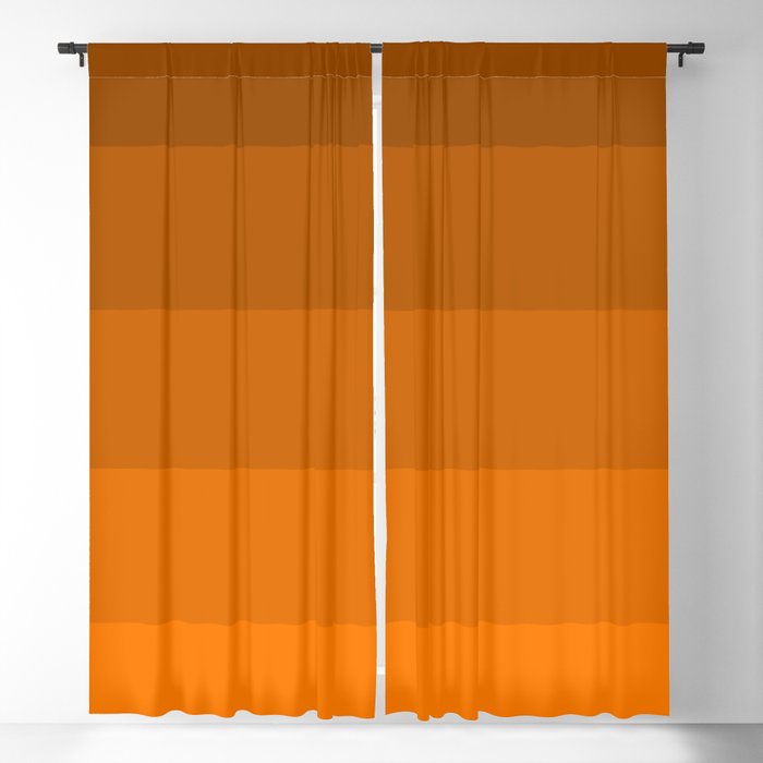 Orange Brown Stripes Blackout Curtain By Alphaomega Society6