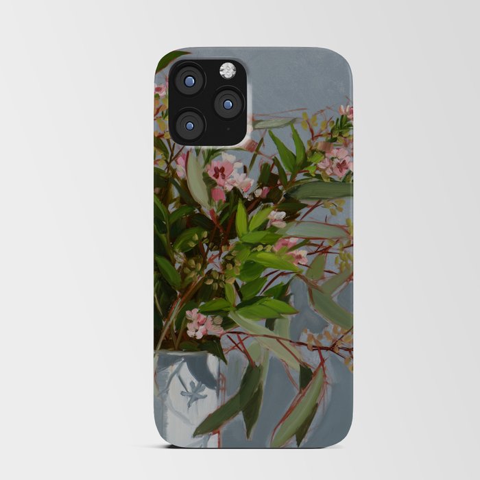 Eucalyptus and Wax Flowers iPhone Card Case