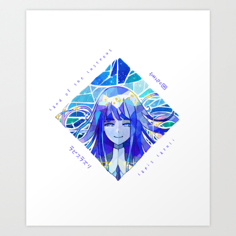 Houseki No Kuni Lapis Lazuli Art Print By Sedeto Society6 Houseki No Kuni Lapis Lazuli Art Print By Sedeto Society6