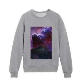 Cool Outer Space Print Galaxy Lover Pattern Kids Crewneck