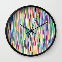 Colorful Rain Wall Clock