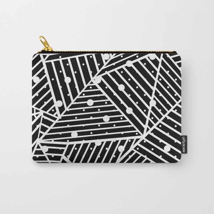 Abstraction Spots Close Up Black Carry-All Pouch