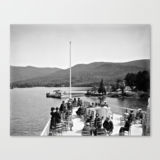 Vintage Lake George: Huletts Landing Canvas Print