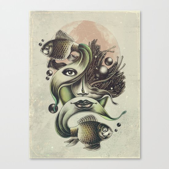 Fish Tale Canvas Print