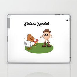 Stolzes Country Egg - Feed Chickens Laptop Skin