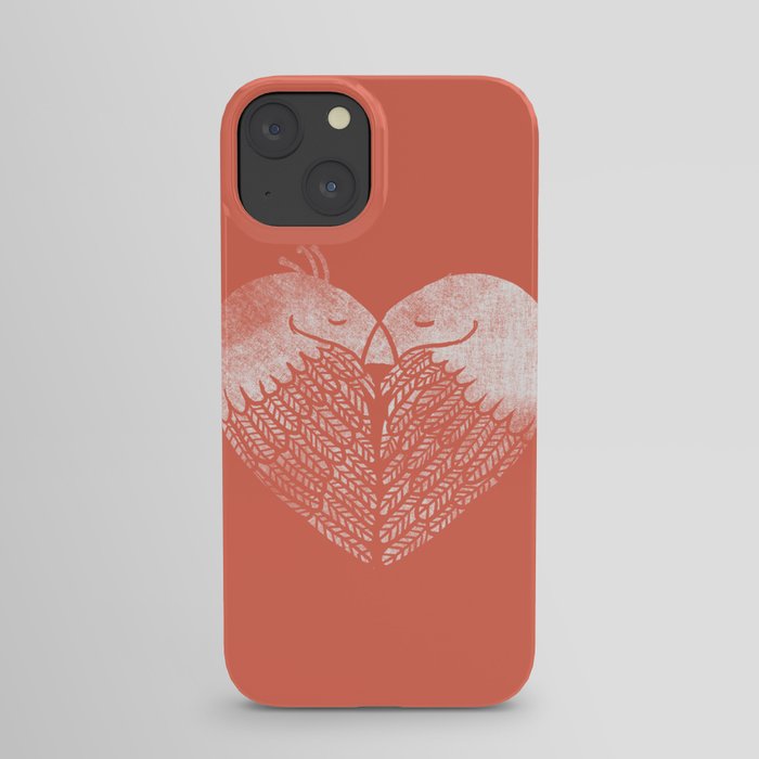 Love birds sitting on a tree iPhone Case