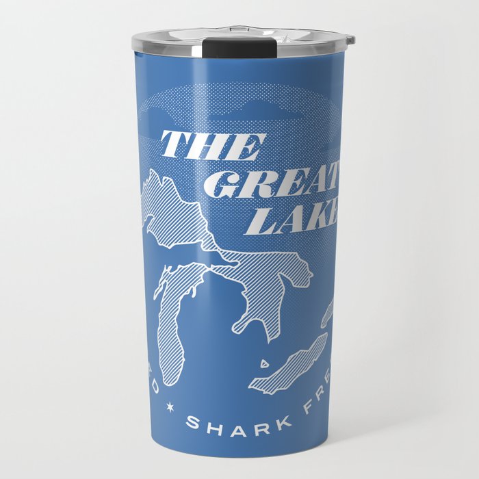 The Great Lakes - Unsalted & Shark Free (Inverse) Travel Mug