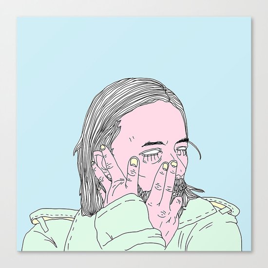 Out of Control on Videotape Canvas Print