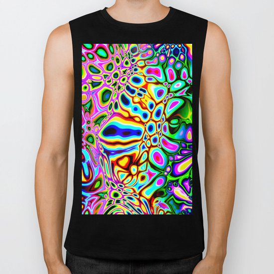 Spectral Abstract Biker Tank