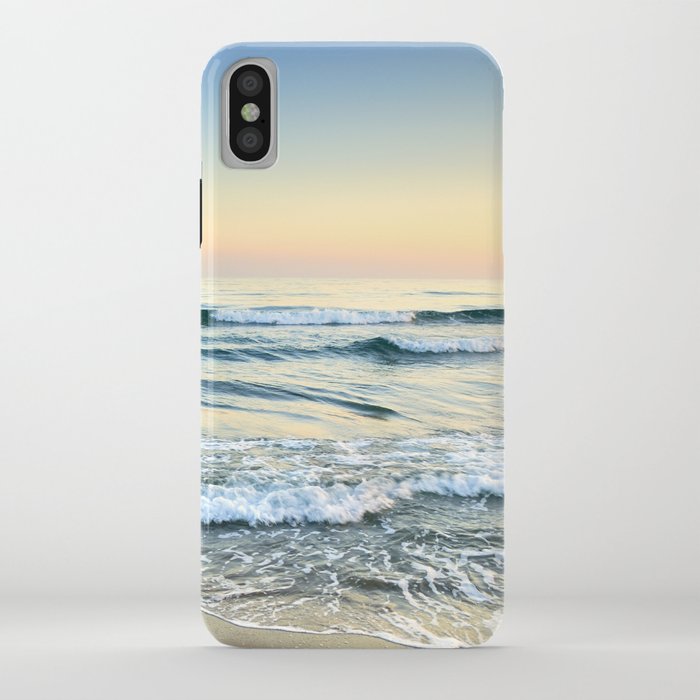 serenity sea. vintage. square format iphone case