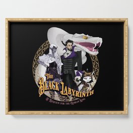 The Black Labyrinth Serving Tray