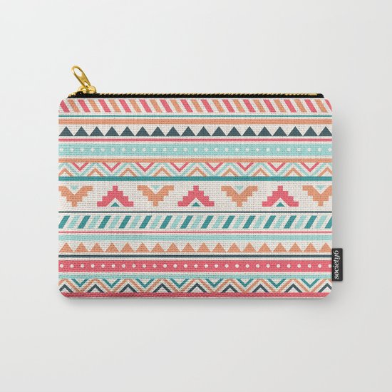 Aztec Pattern Carry-All Pouch