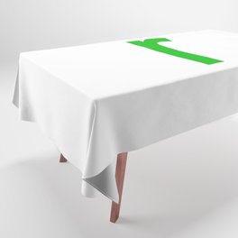 LETTER r (GREEN-WHITE) Tablecloth