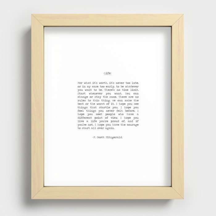 Recessed Framed Print