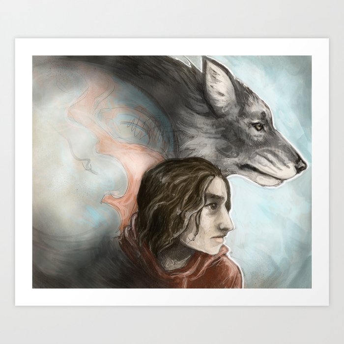 Wolf Girl Art Print By Krasnetigritsa Society6