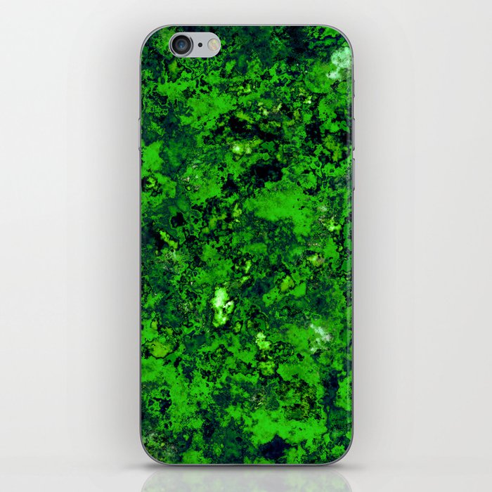 Green glass fragments iPhone Skin