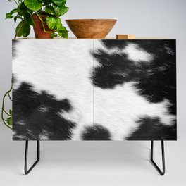 Black and White Cowhide Hygge  Credenza