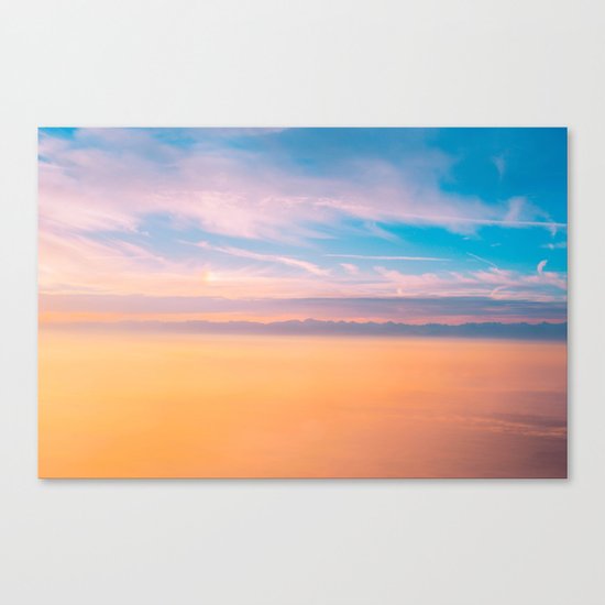 Romantic sky Canvas Print