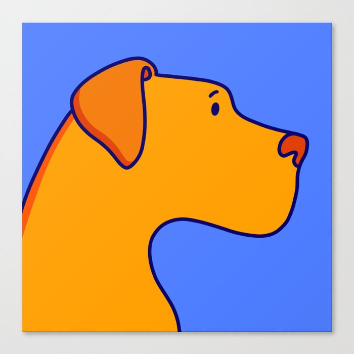 dog portrait Canvas Print