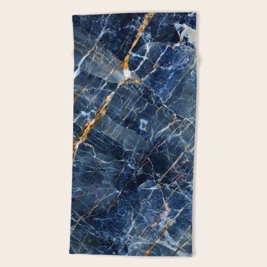 Blue Marble Beach Towel