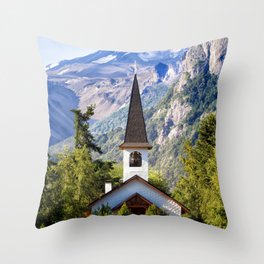 Argentina Photography - Beautiful Church In San Martín De Los Andes Throw Pillow