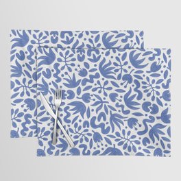 Blue Florals | Hand Painted Pattern Placemat