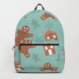 Gingerbread cookies Christmas background Backpack